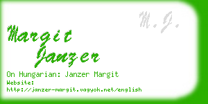 margit janzer business card
